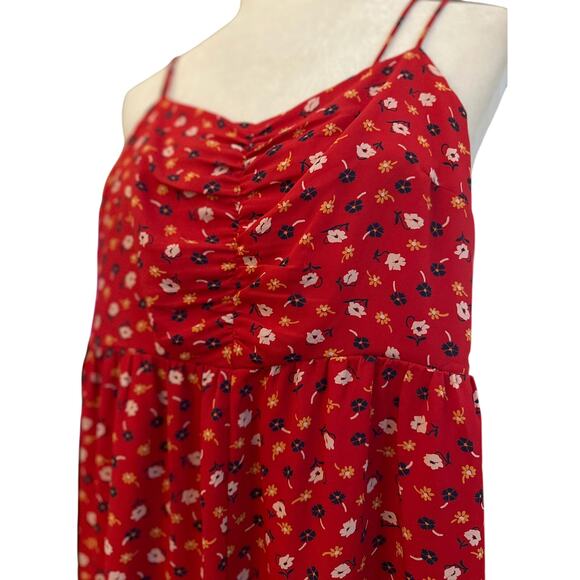 Madewell Ruched Wide Leg Jumpsuit in Prairie Posies, Size 6 - Picture 6 of 9